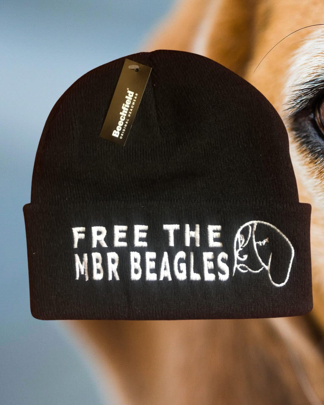 Free The MBR Beagles Wool free Beanie by Viva La Vegan