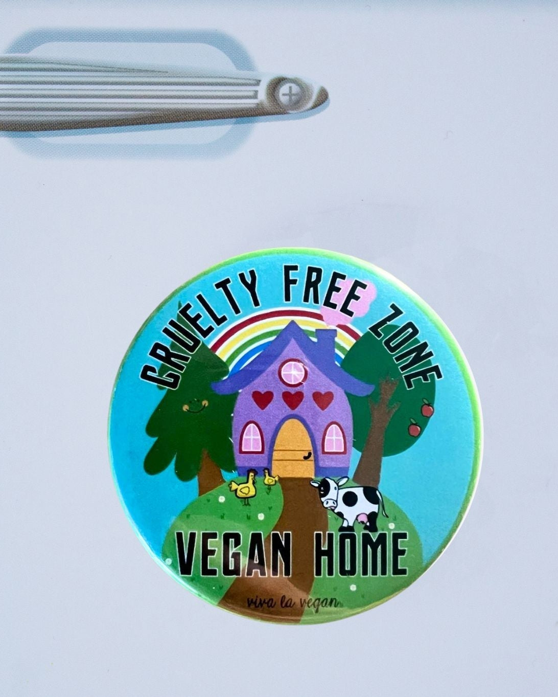 Fridge Magnet: Cruelty Free Zone - Vegan Home