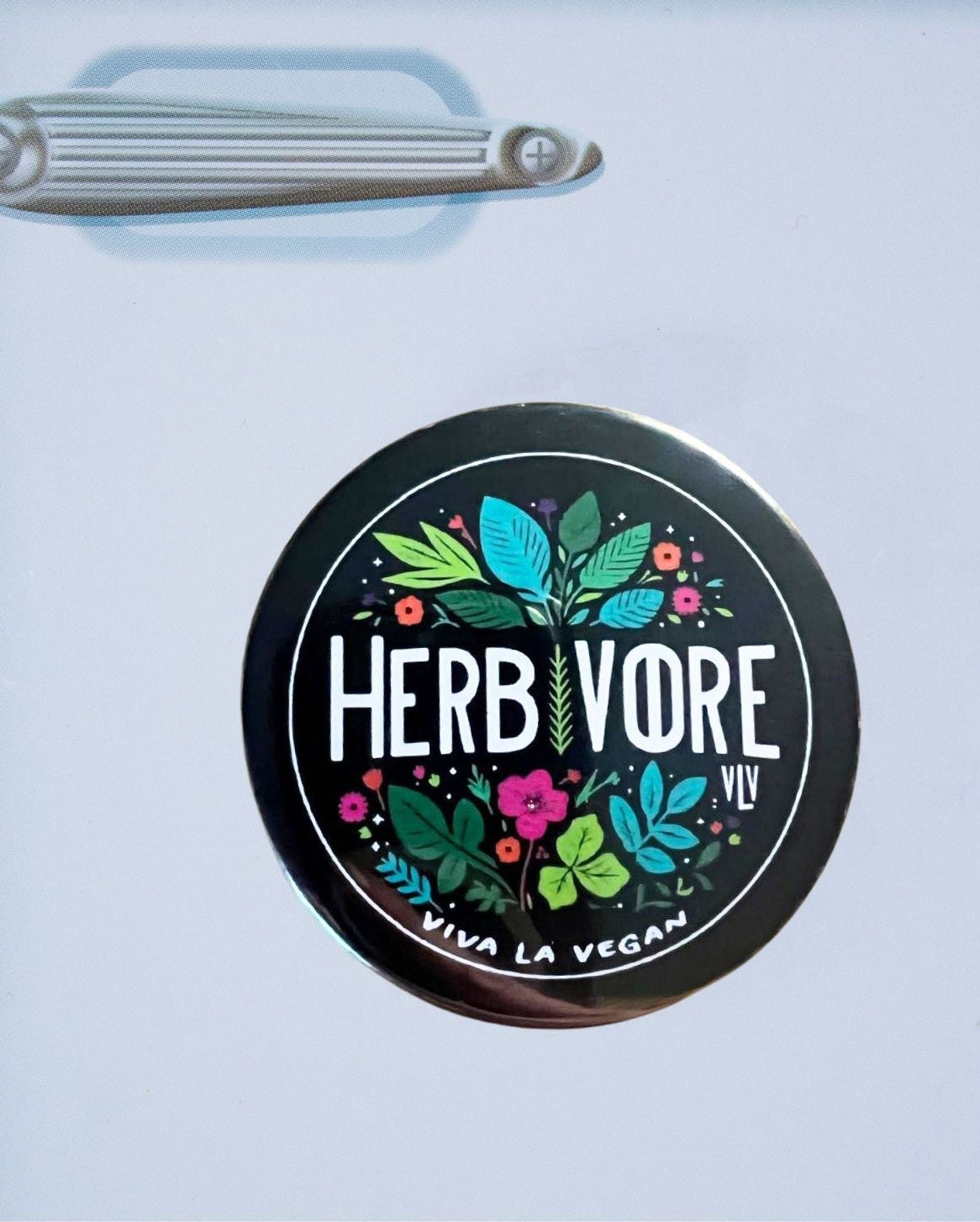 Fridge Magnet: Herbivore- Floral Design