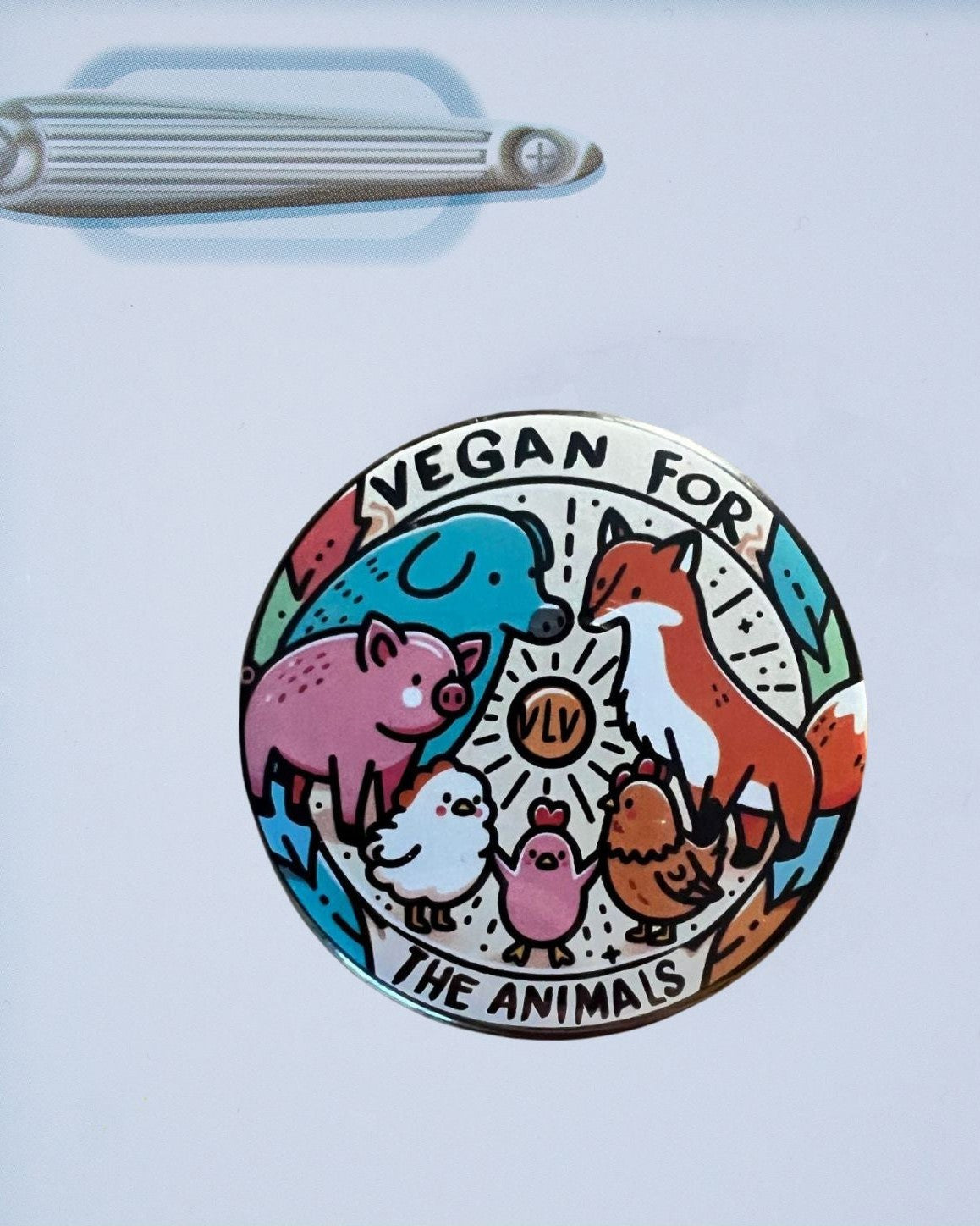 Fridge Magnet: Vegan For The Animals