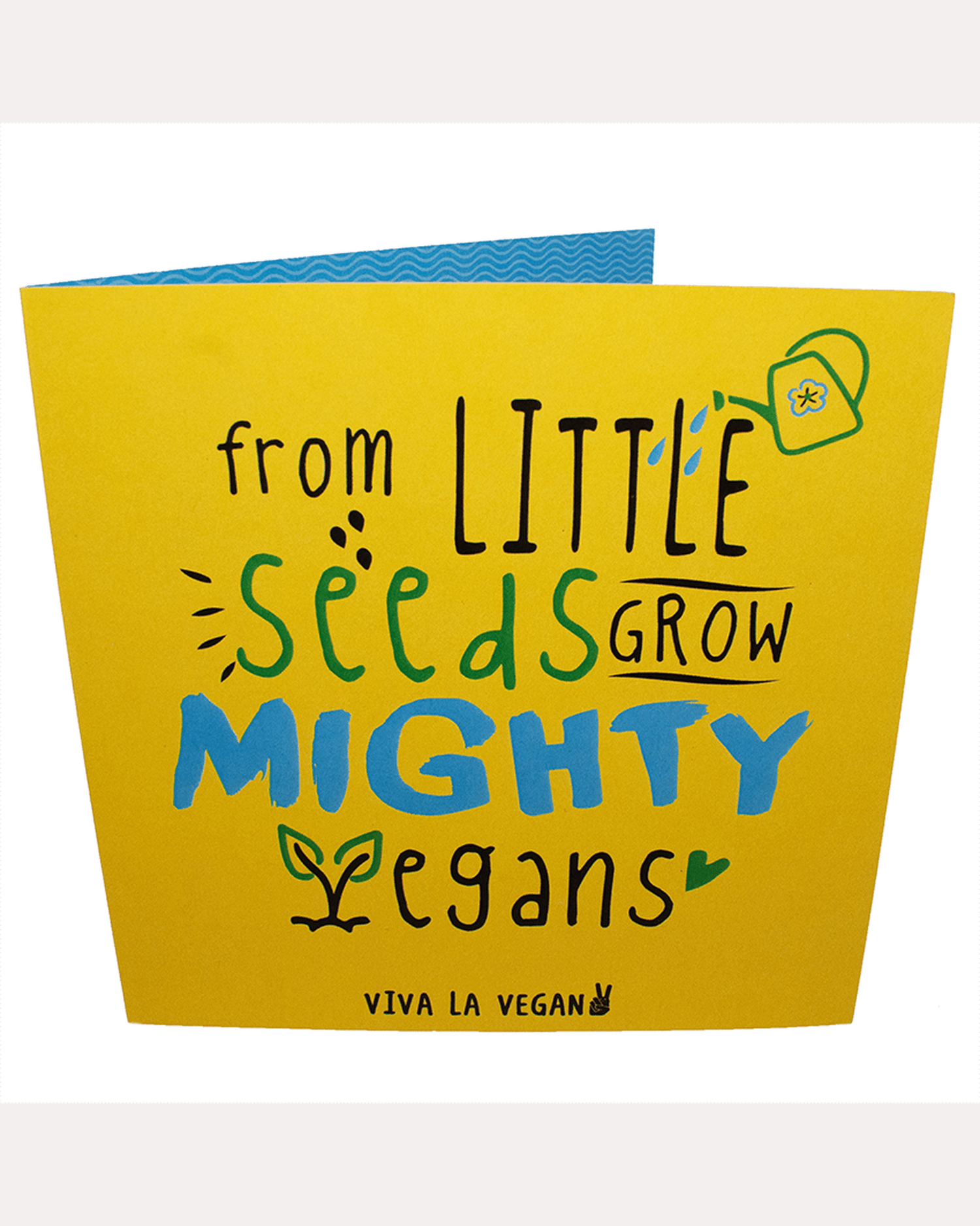 Greetings Card: Mighty Vegans Grow