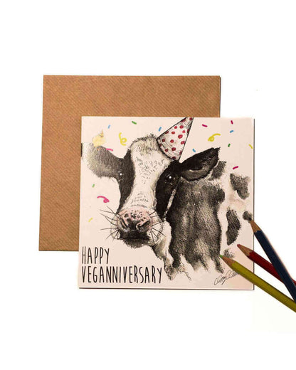 Greetings Card: Veganniversary - Daisy