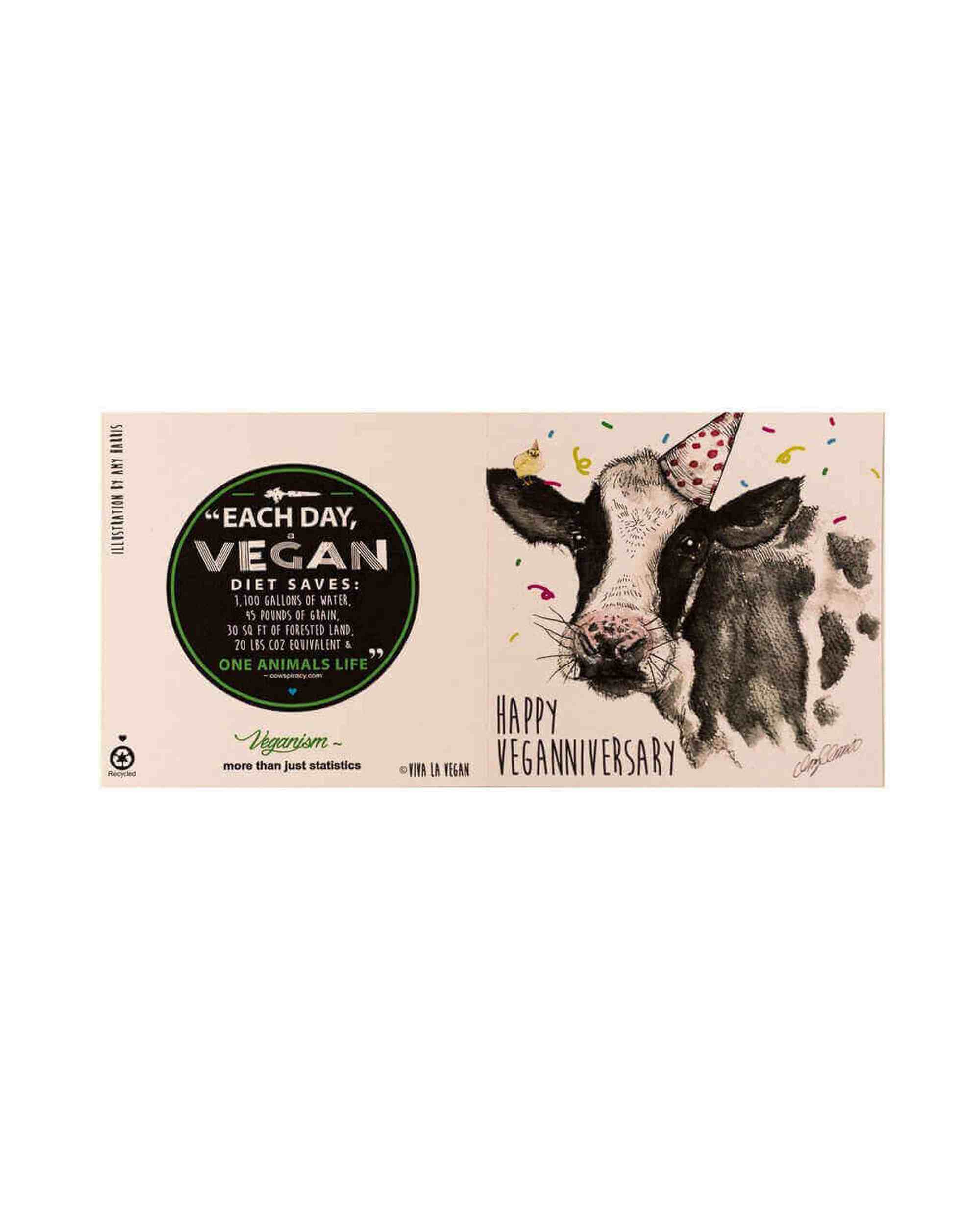 Greetings Card: Veganniversary - Daisy