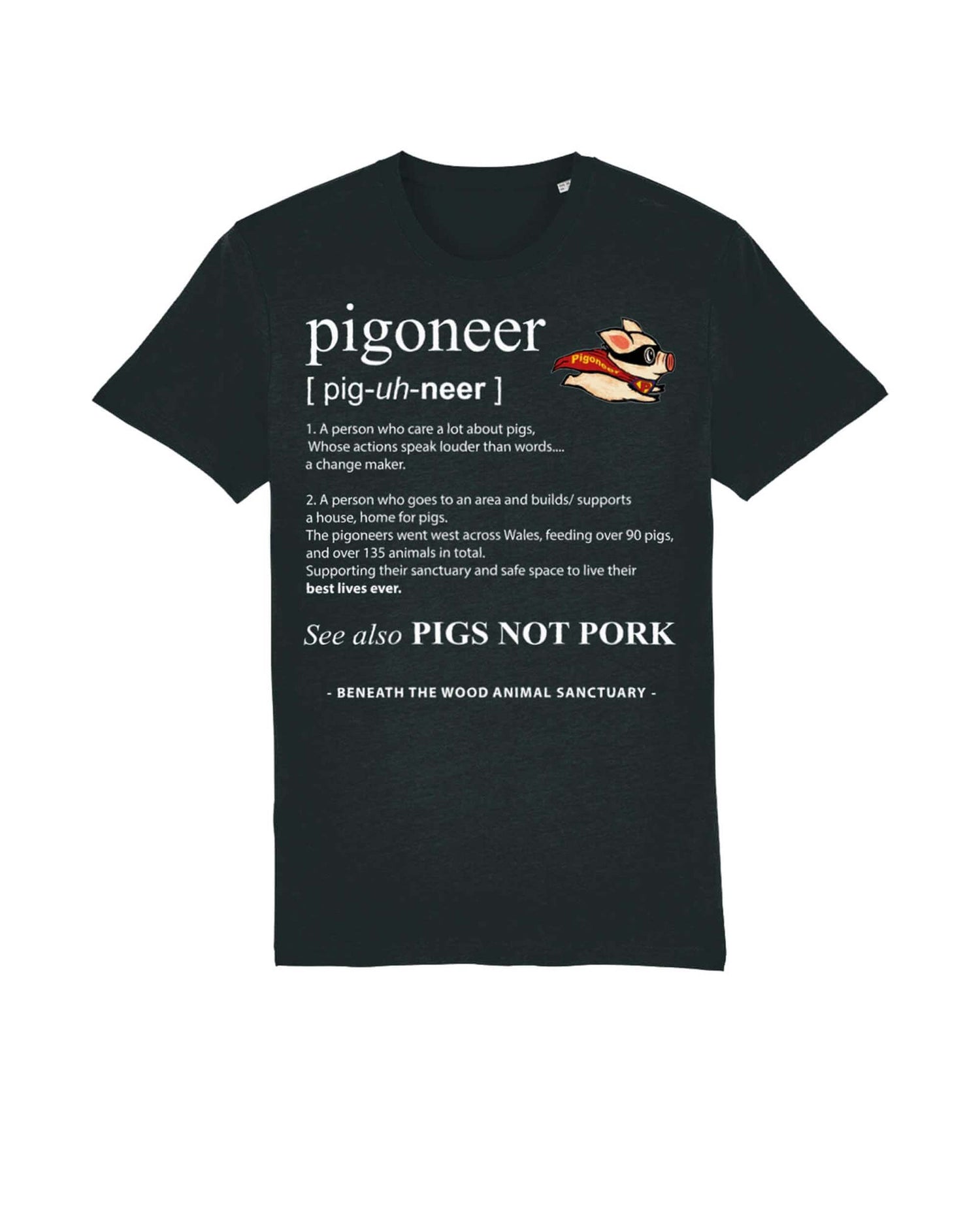 Pigoneer fundraising T-shirt - Unisex - Available in 3 colours