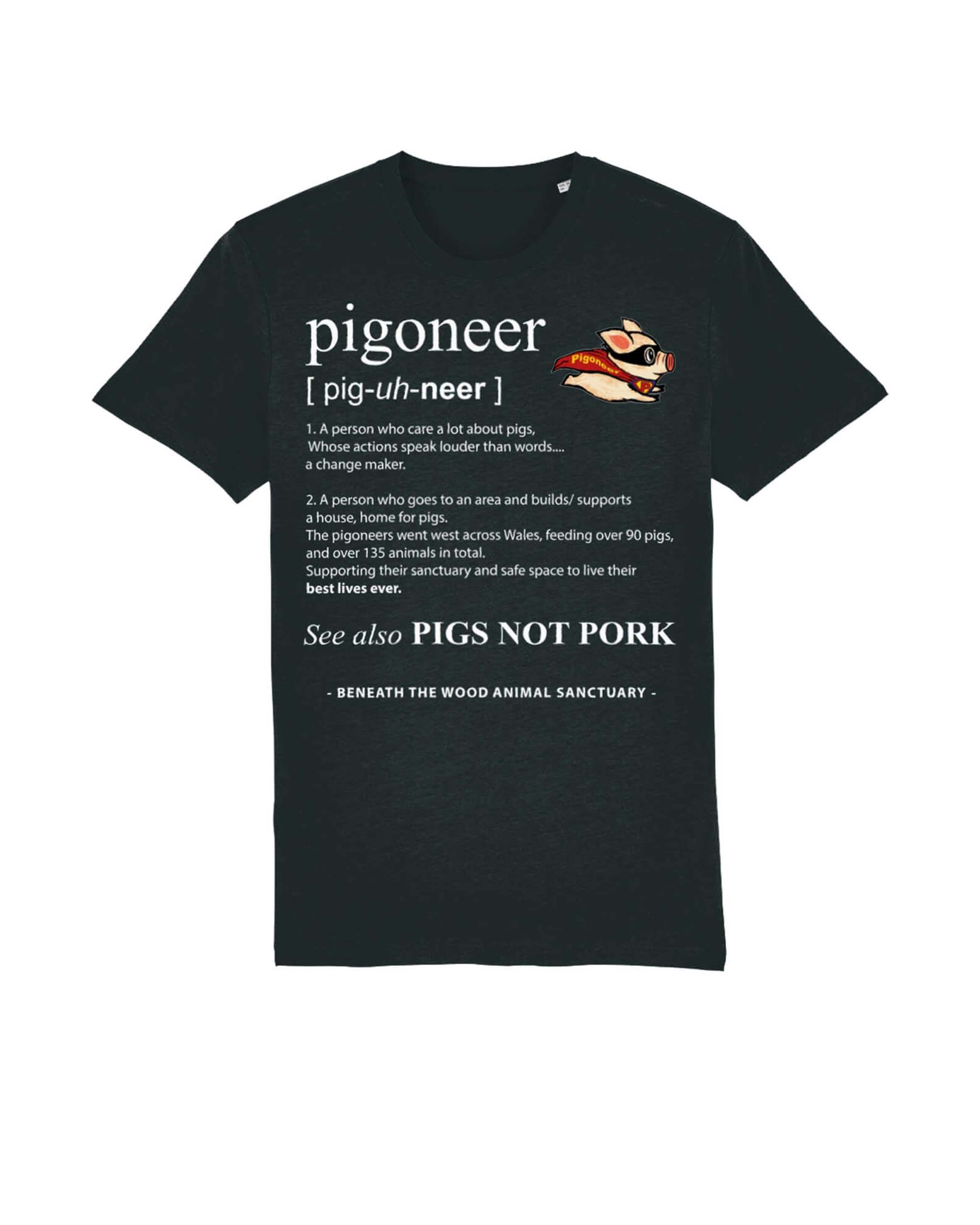 Pigoneer fundraising T-shirt - Unisex - Available in 3 colours