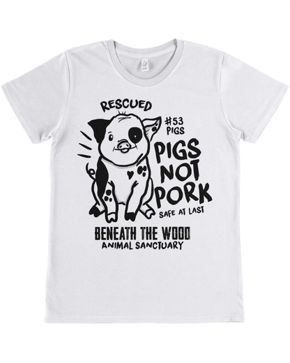 PIGS NOT PORK LADIES FIT T-SHIRT