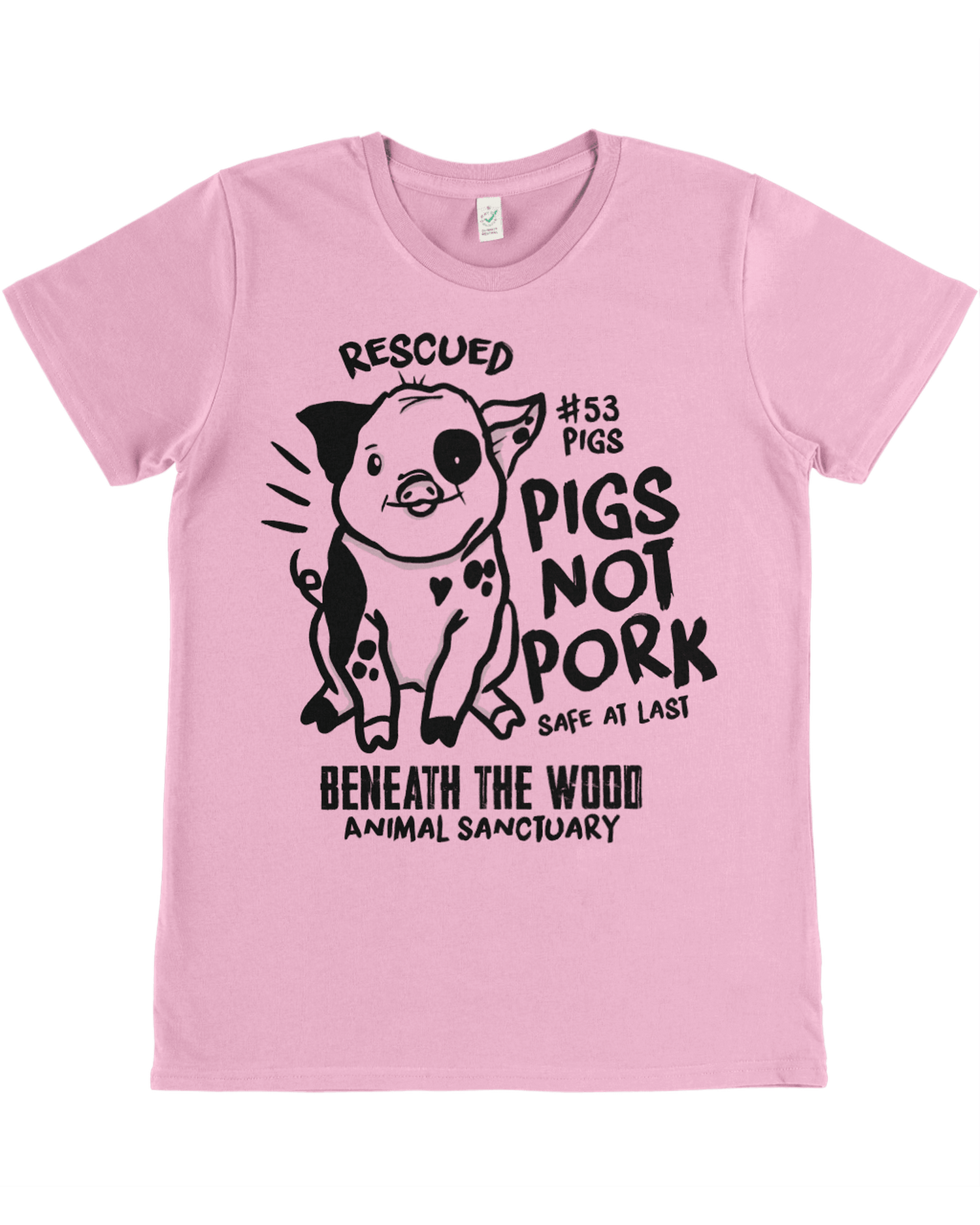 PIGS NOT PORK LADIES FIT T-SHIRT