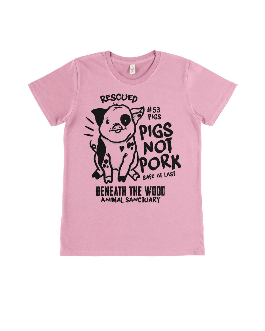 PIGS NOT PORK LADIES FIT T-SHIRT