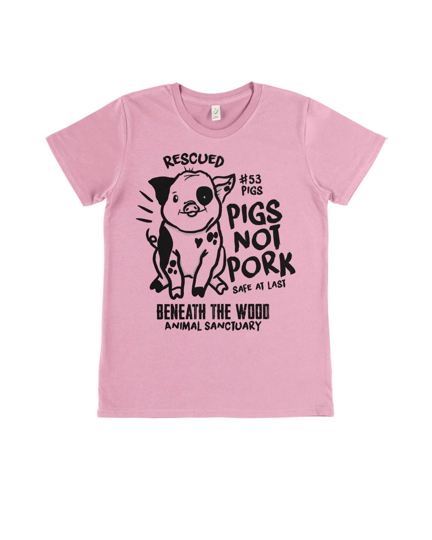 PIGS NOT PORK LADIES FIT T-SHIRT