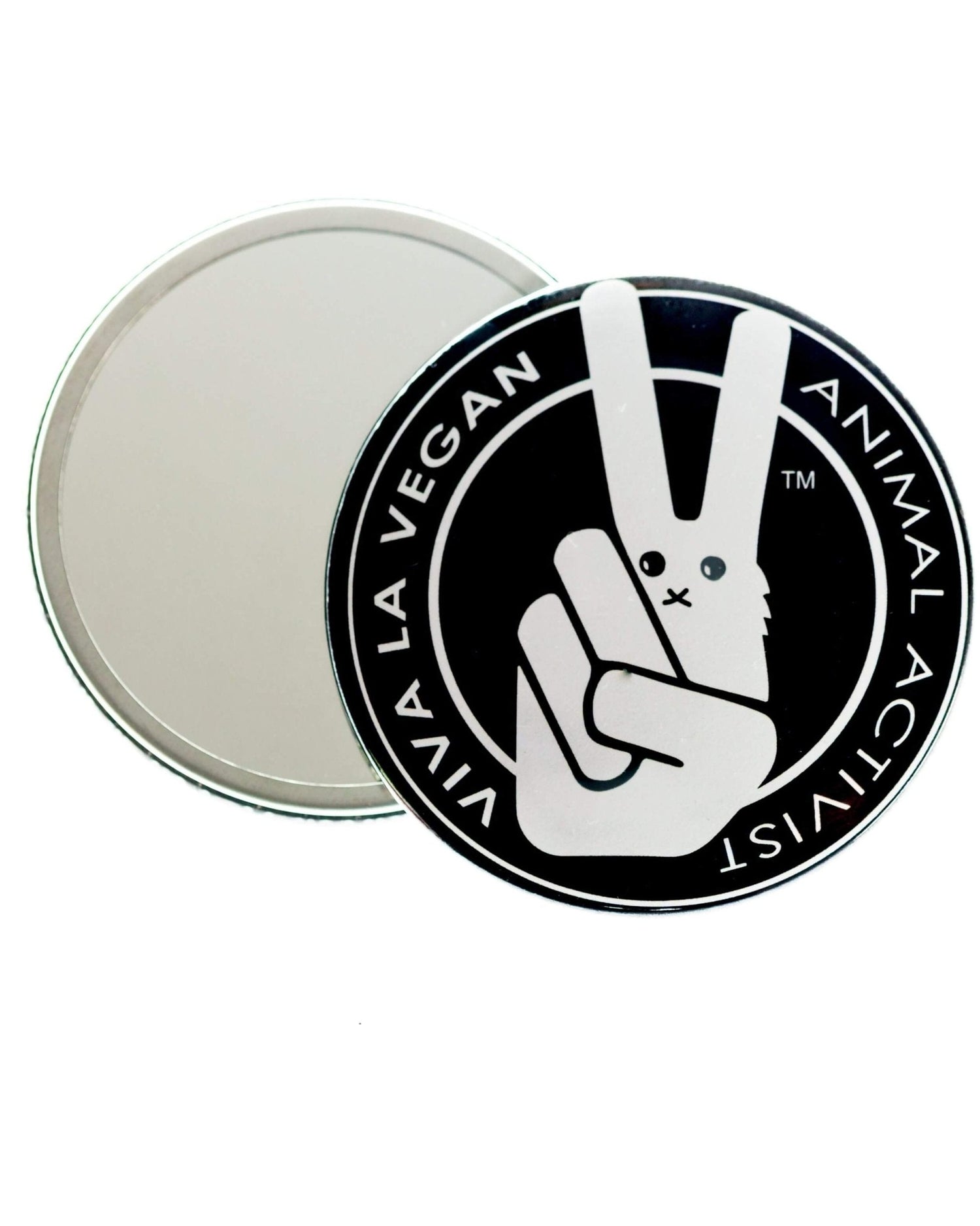 Pocket Mirror : VLV Signature Logo. Animal Activist