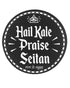 Printed Patch Round - Hail Kale Praise Seitan by eco ethical brand