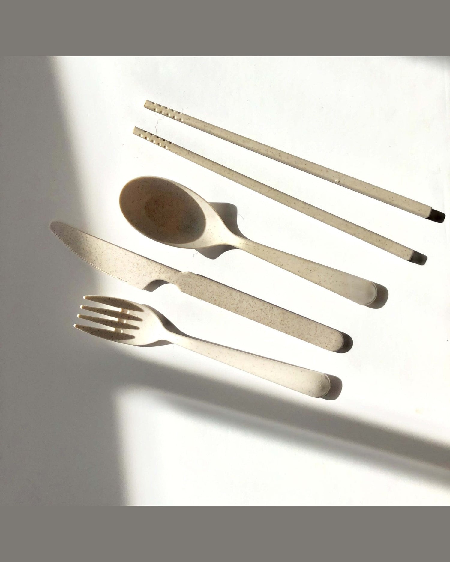 Reusable wheat cutlery set: Avocadist