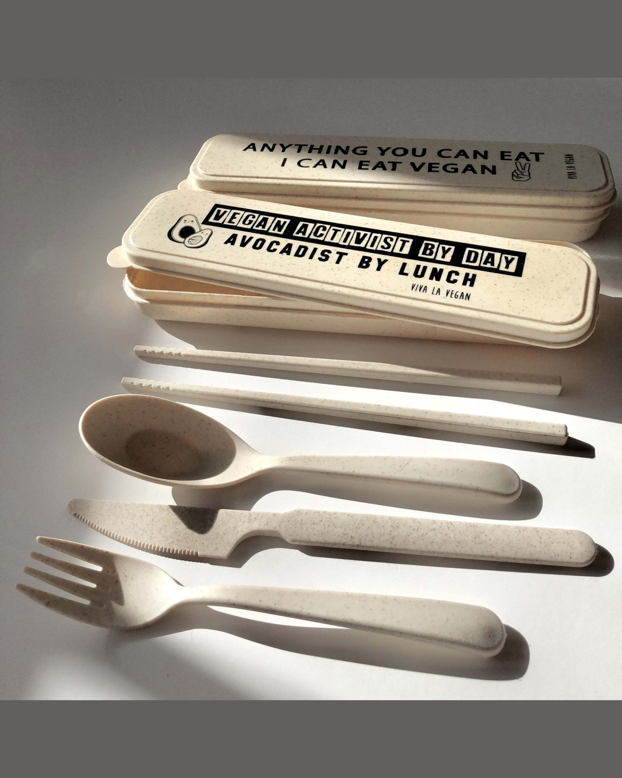 Reusable wheat cutlery set: Avocadist