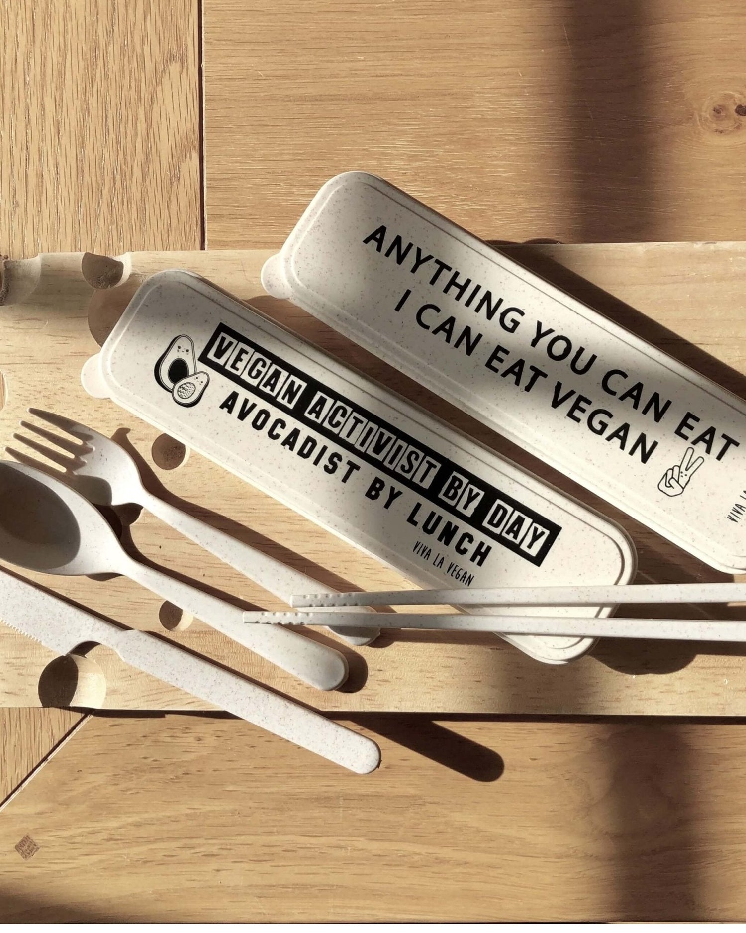 Reusable wheat cutlery set: Avocadist