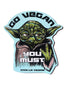 Go Vegan You Must! shaped vegan magnet by Viva La Vegan