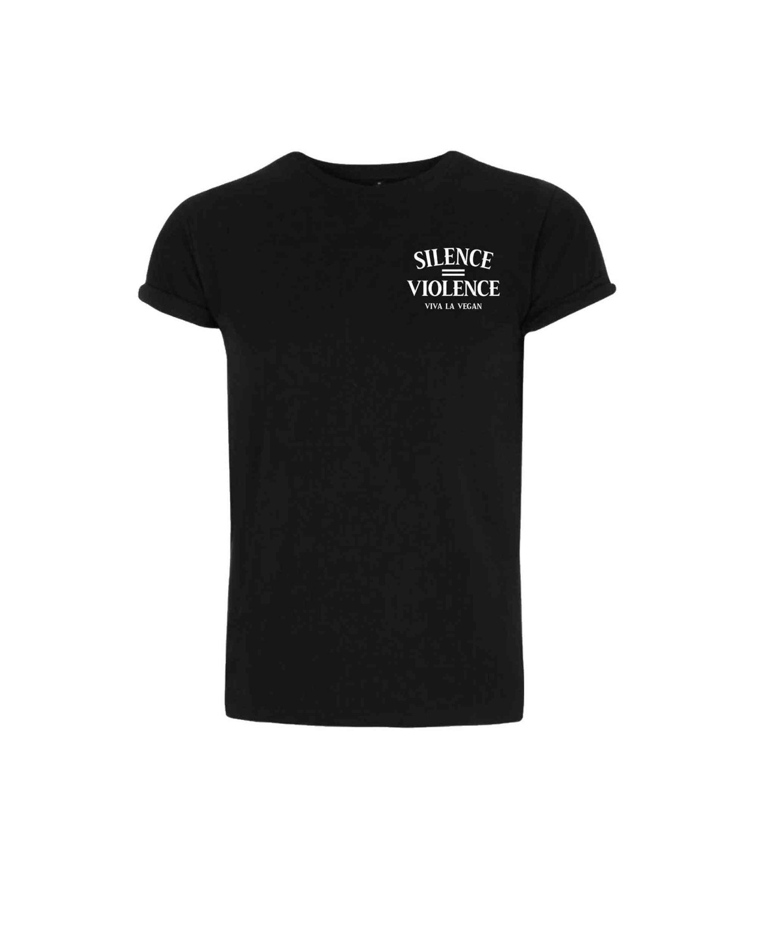 "Silence Equals Violence" Organic Vegan T-Shirt  (Unisex)