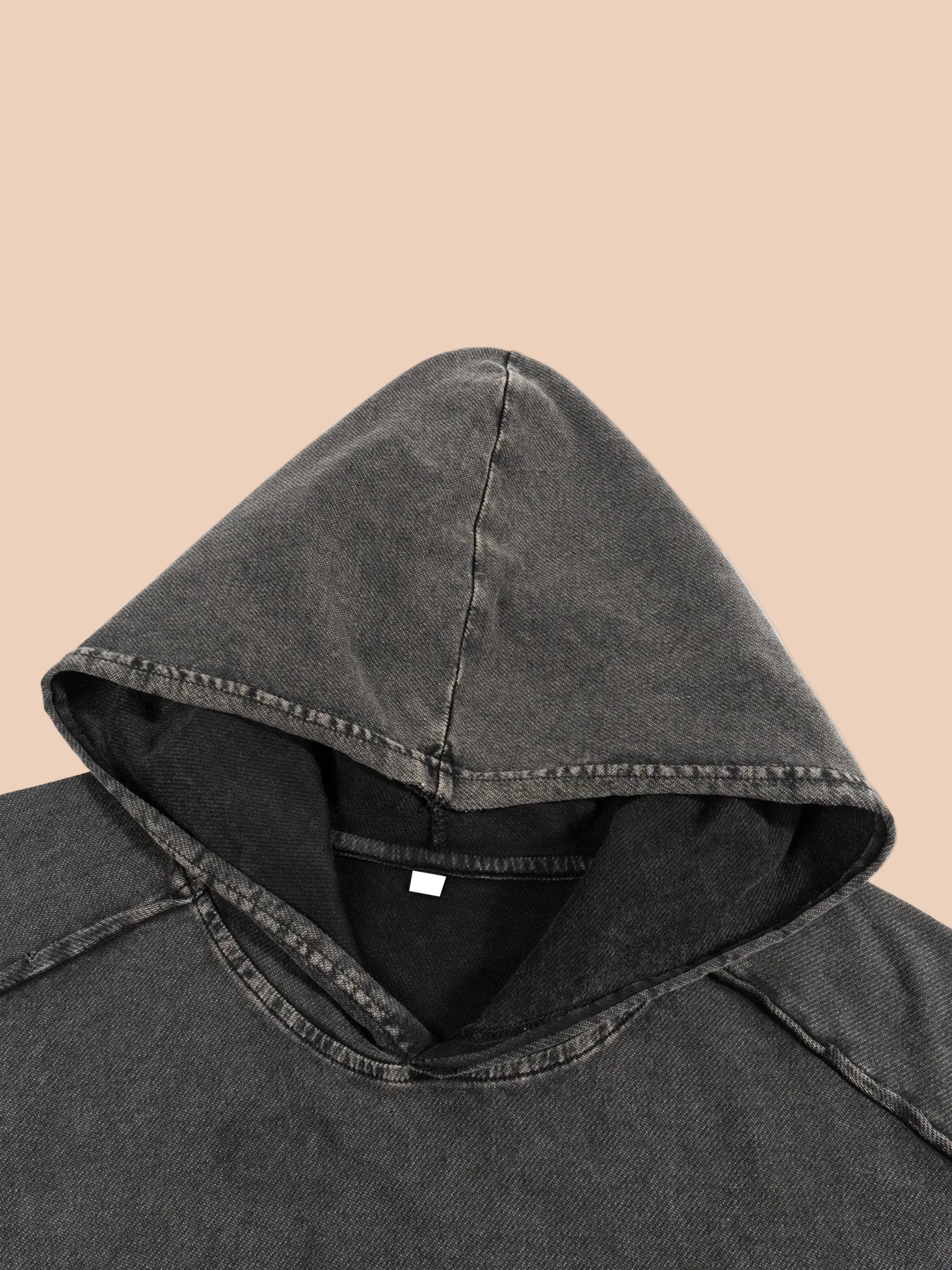 Snow Washed Boxy Hooded Tank Top