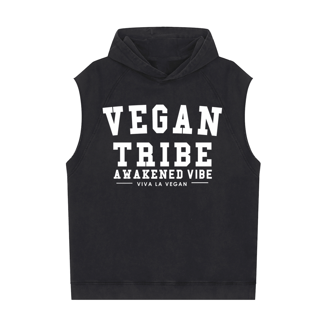 Snow Washed Sleeveless Hoodie