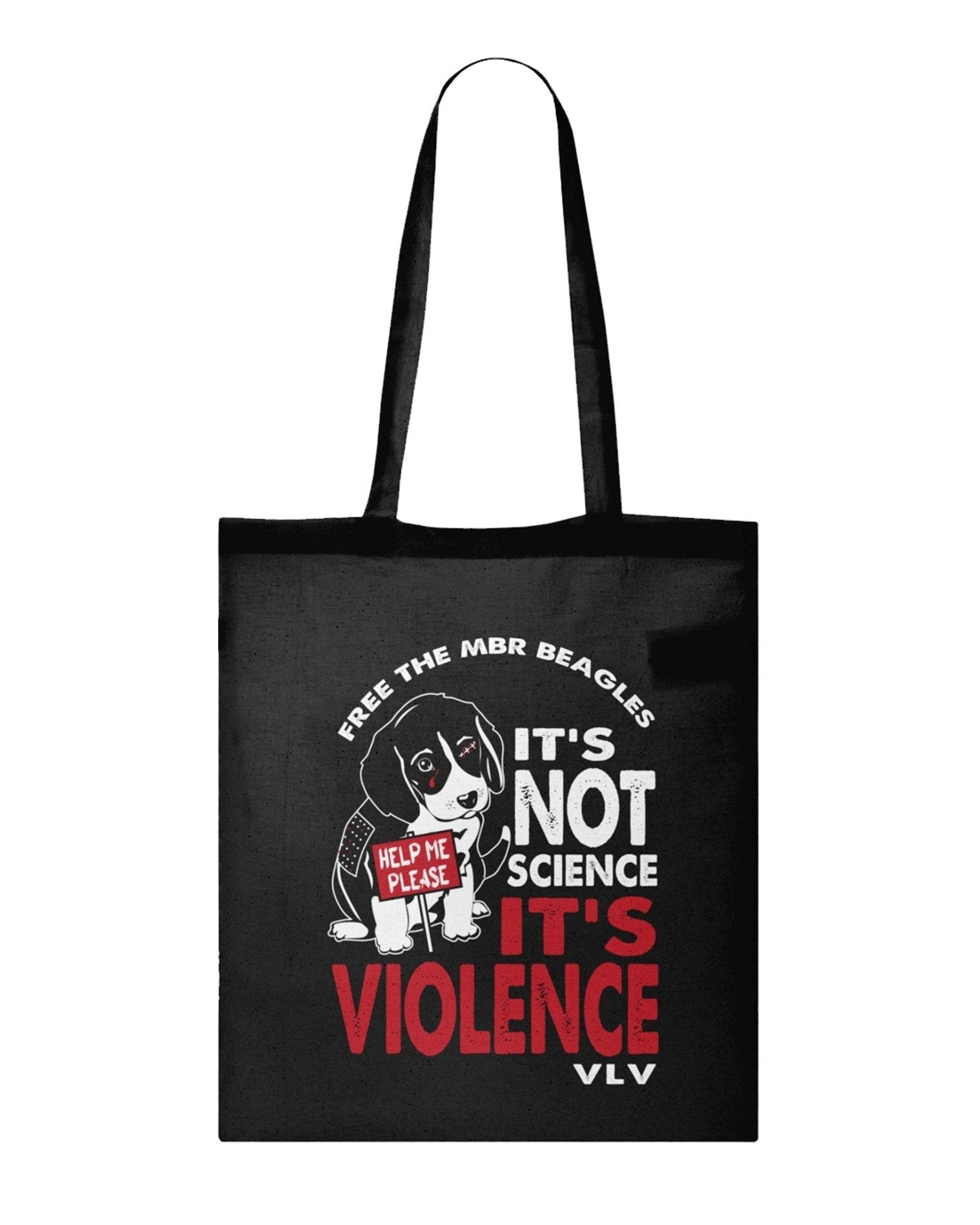 Natural CottonTote Bag Free the MBR Beagles It&