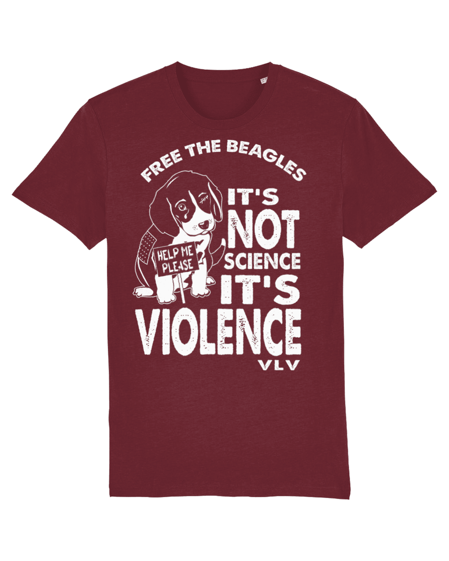 Unisex Tshirt : It’s NOT Science It’s Violence – Free the MBR Beagles (V2)