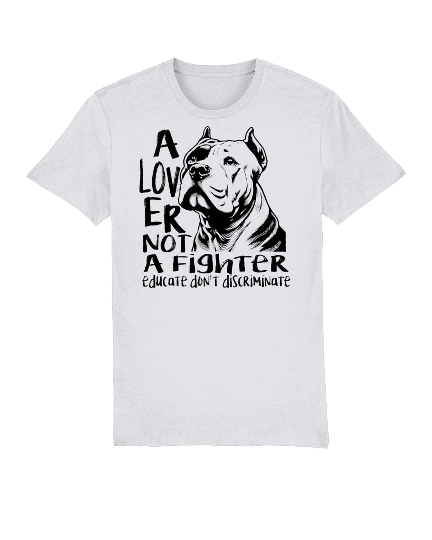 Unisex Tshirt: Lover Not A fights Head