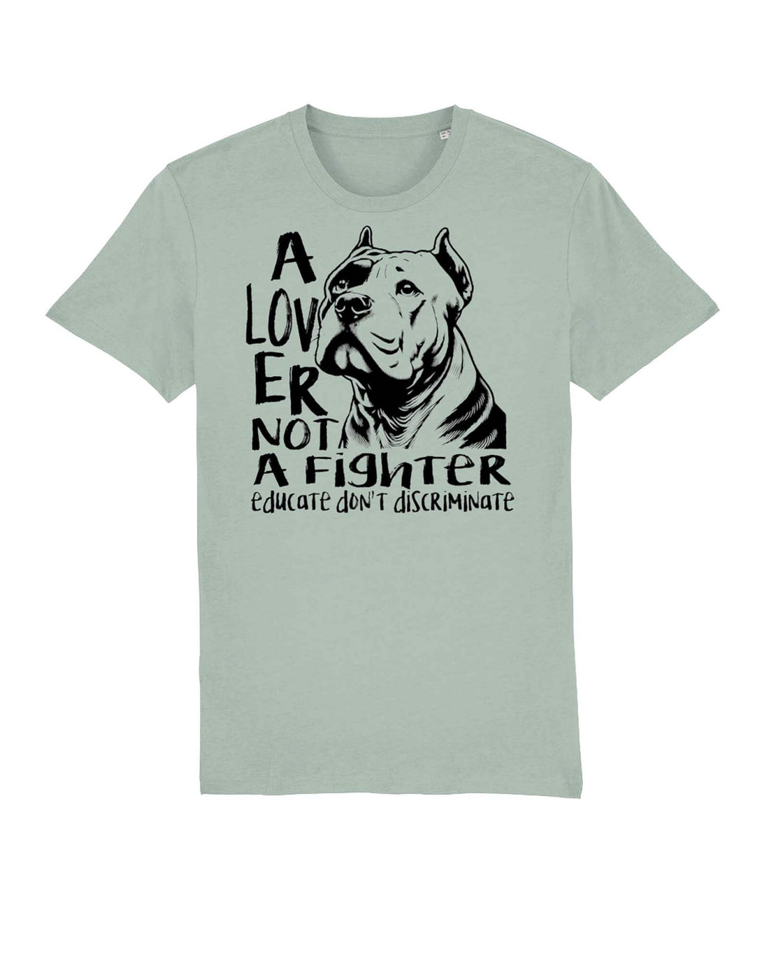 Unisex Tshirt: Lover Not A fights Head