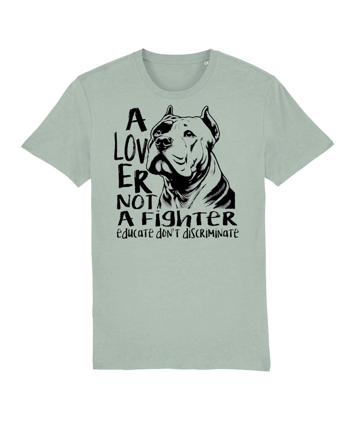 Unisex Tshirt: Lover Not A fights Head