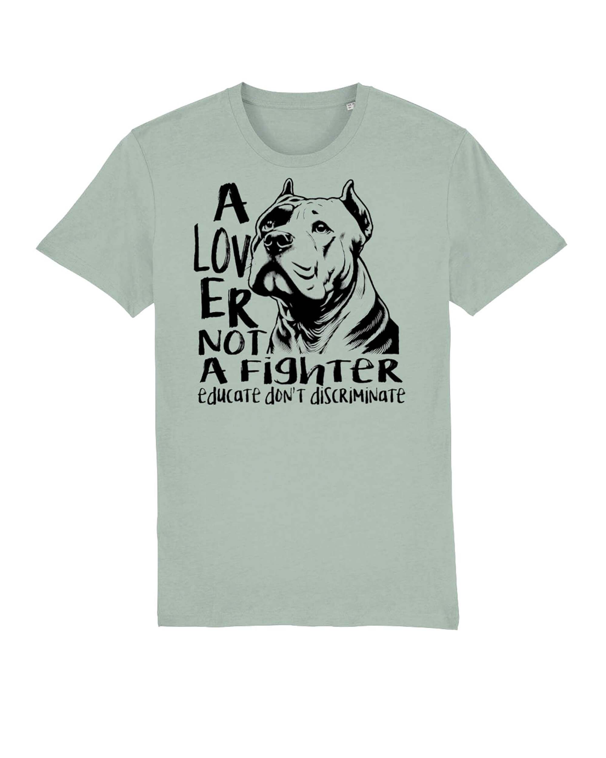 Unisex Tshirt: Lover Not A fights Head