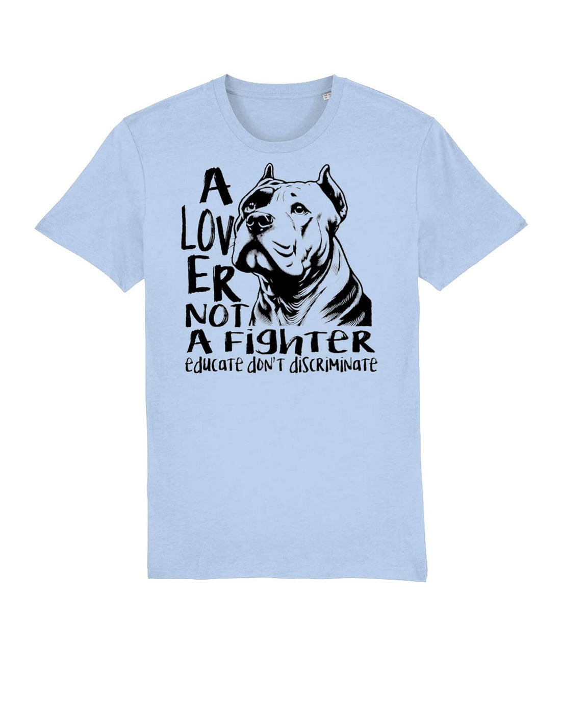Unisex Tshirt: Lover Not A fights Head