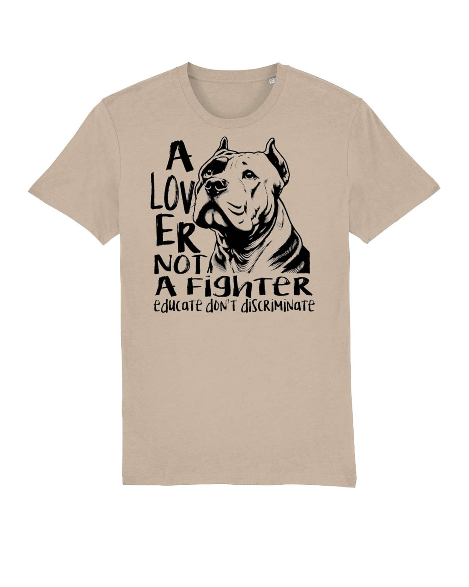Unisex Tshirt: Lover Not A fights Head