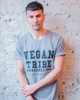 vegan tribe grey t shirt