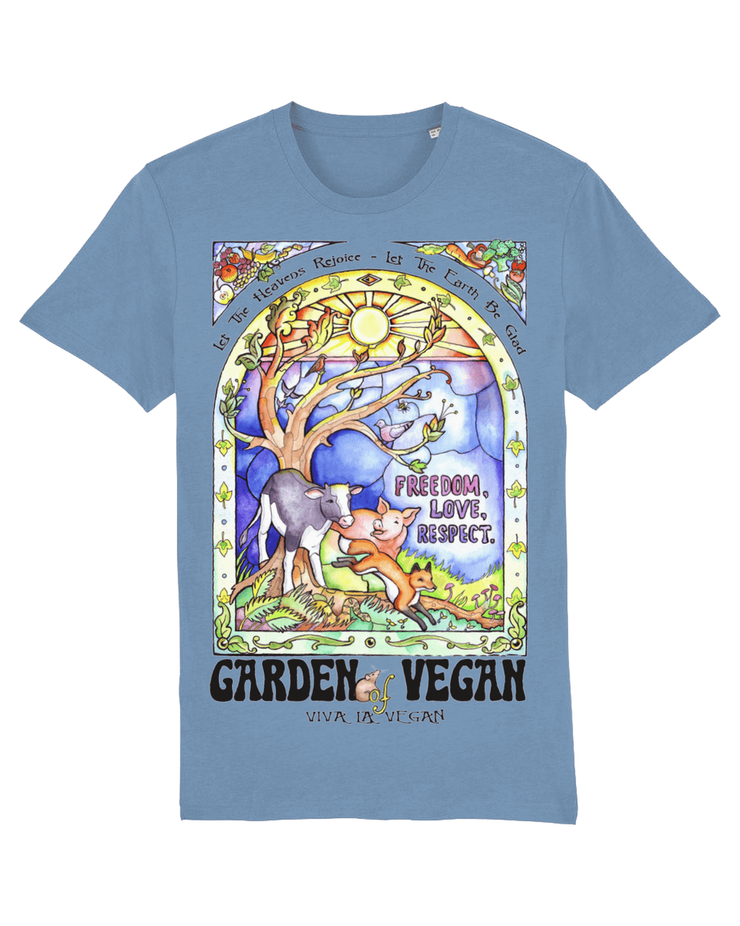 Unisex Vegan Tshirt - "Garden of Vegan"