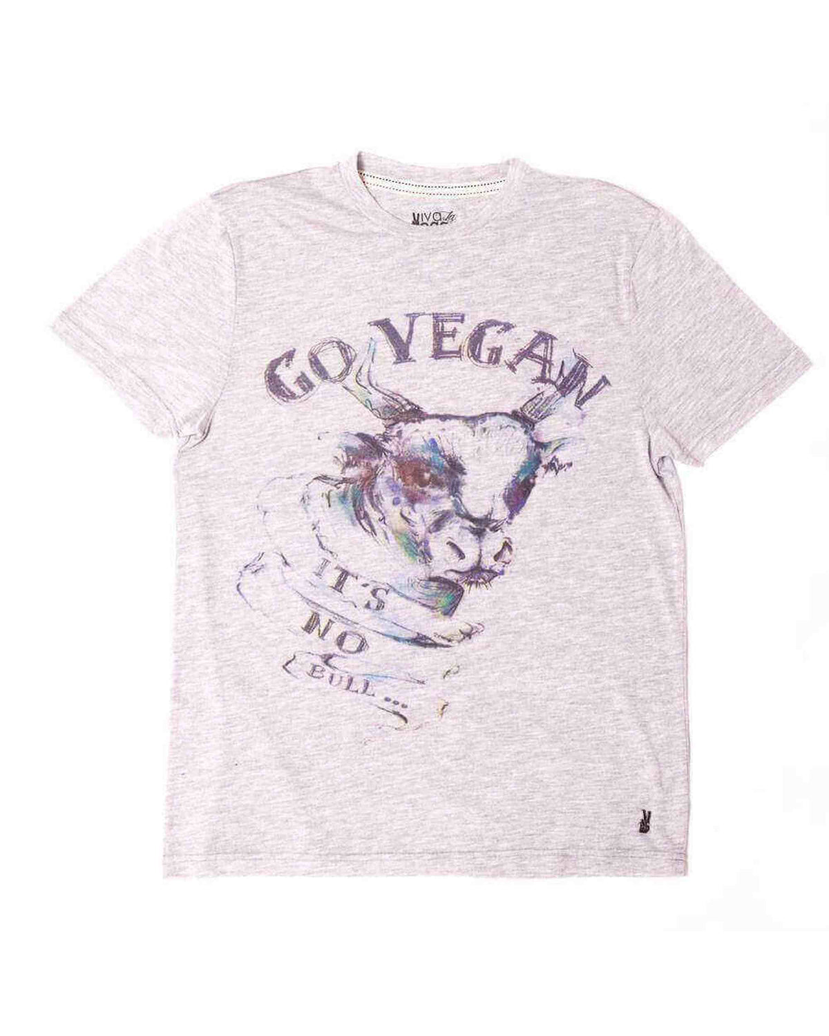 Unisex Vegan Tshirt : Go Vegan- It's No Bull