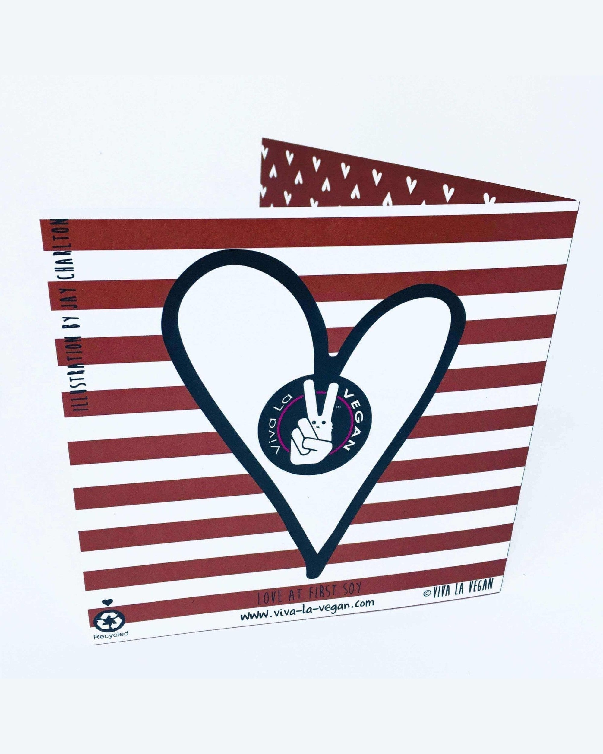 Valentines Greetings Card: Love At First Soy
