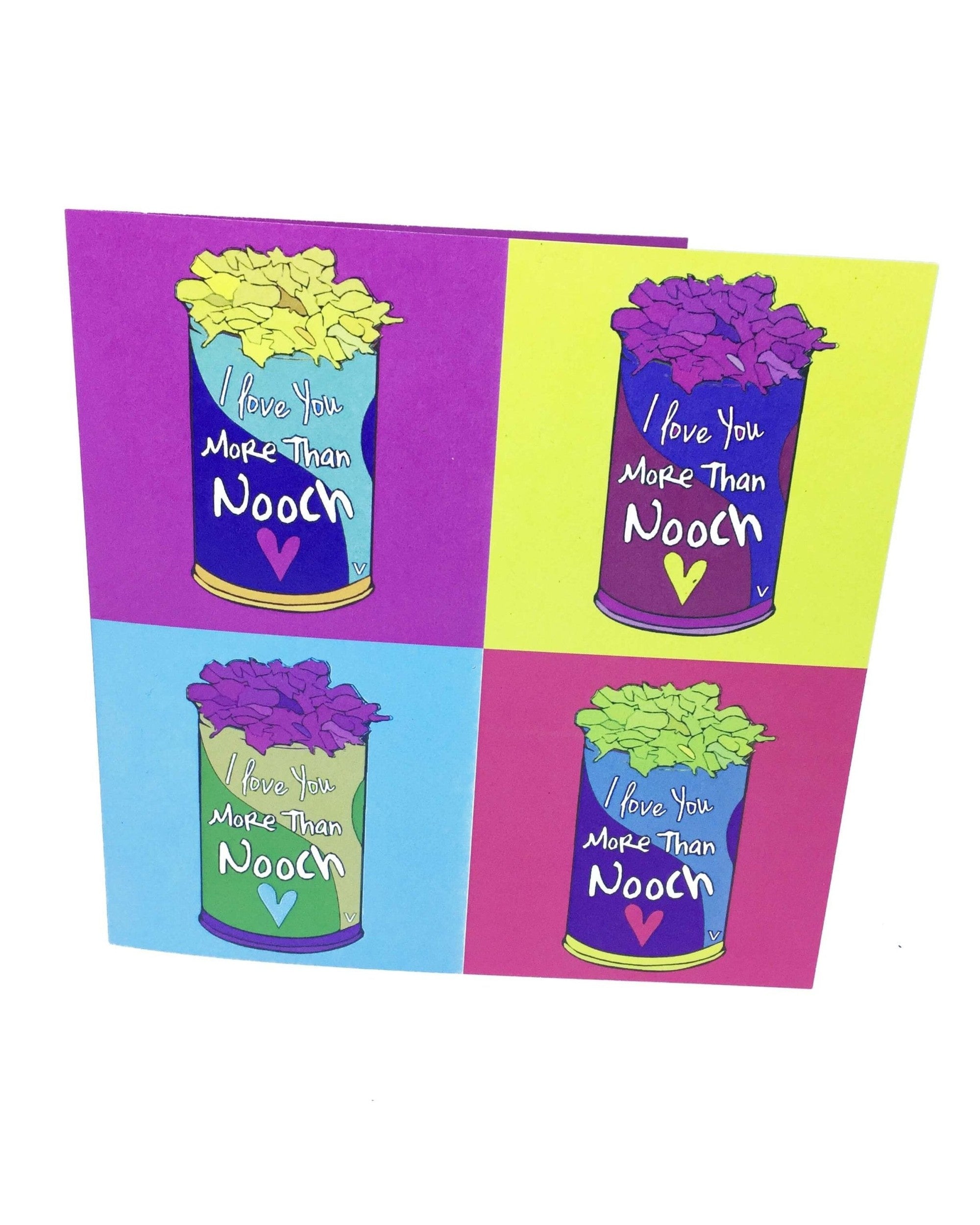 Valentines Greetings Card: Love You More Than Nooch