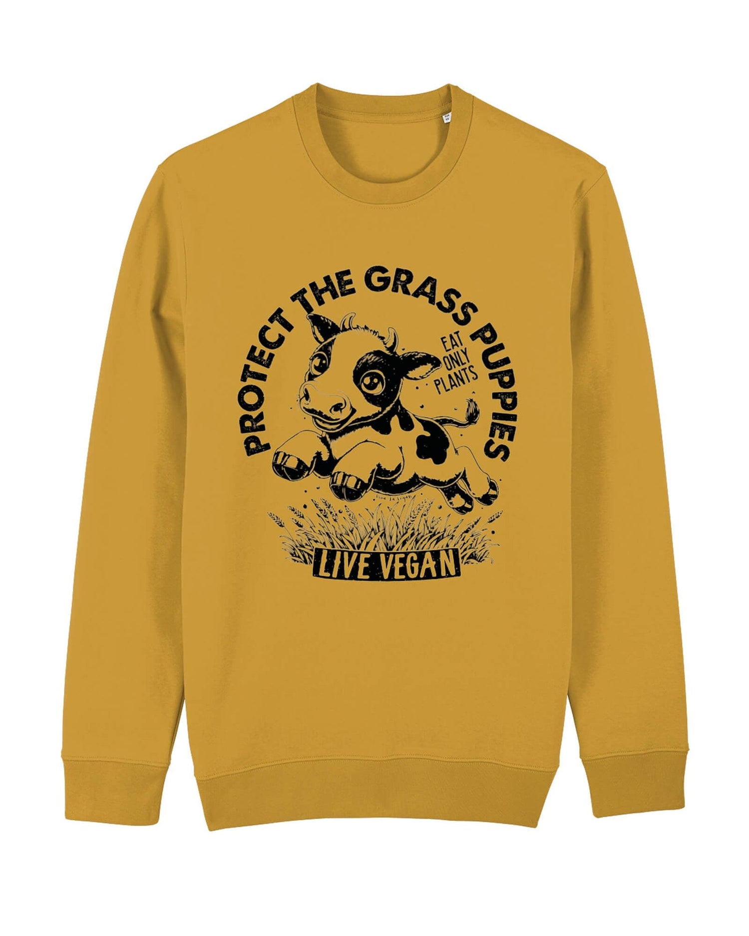 Flat lay unisex sweatshirt with crew neck, inset sleeves , torso print &