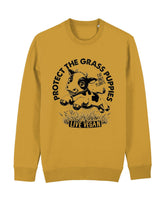 Flat lay unisex sweatshirt with crew neck, inset sleeves , torso print &