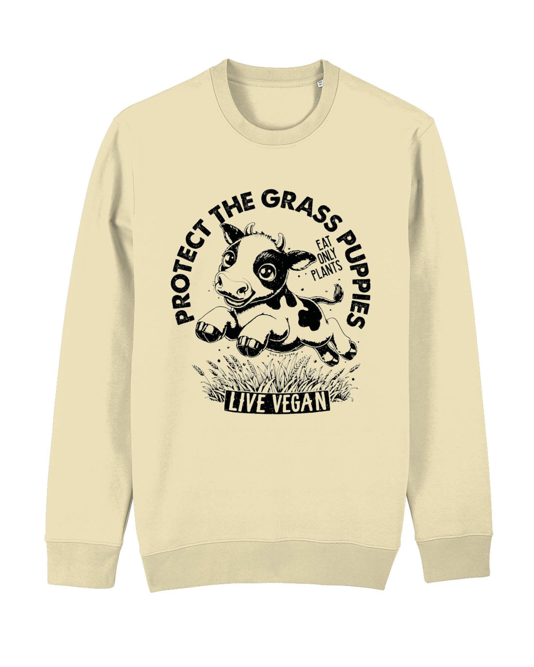 Flat lay unisex sweatshirt with crew neck, inset sleeves , torso print &