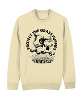 Flat lay unisex sweatshirt with crew neck, inset sleeves , torso print &