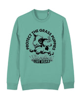 Flat lay unisex sweatshirt with crew neck, inset sleeves , torso print &