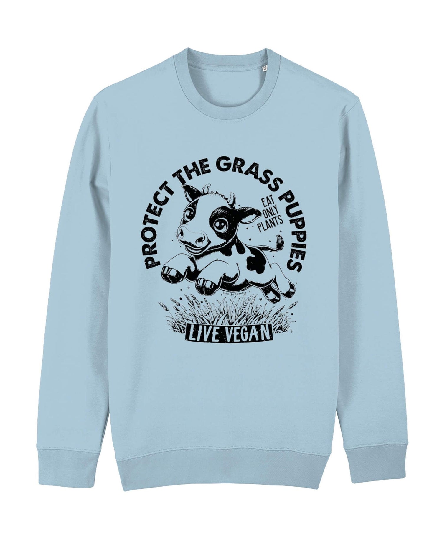Flat lay unisex sweatshirt with crew neck, inset sleeves , torso print &