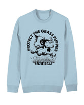 Flat lay unisex sweatshirt with crew neck, inset sleeves , torso print &