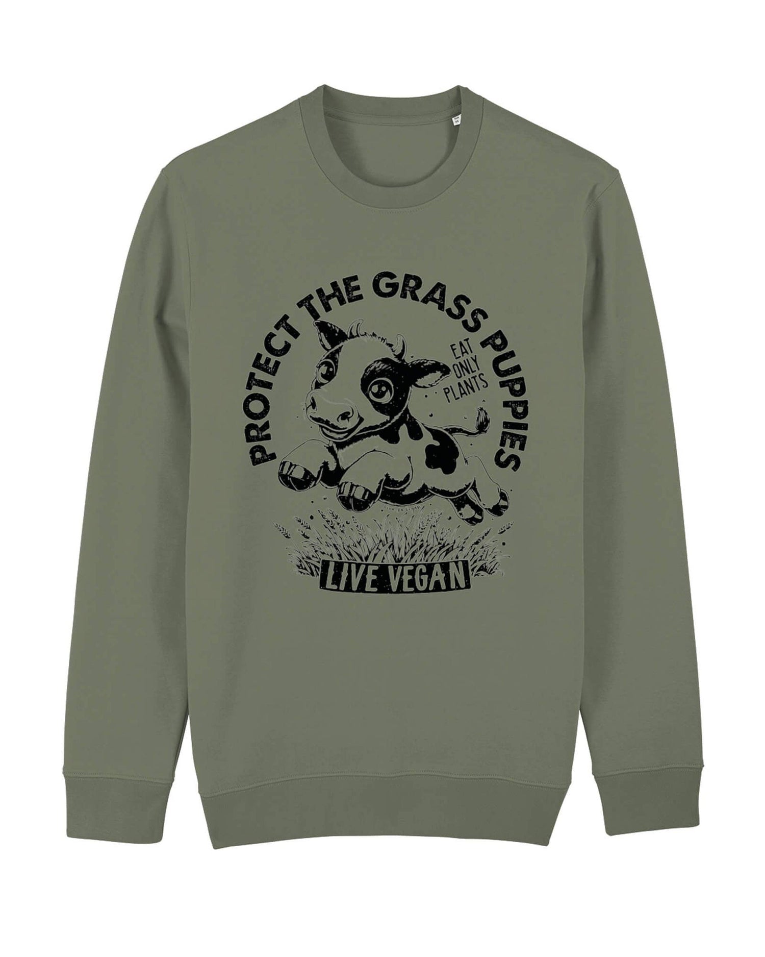 Flat lay unisex sweatshirt with crew neck, inset sleeves , torso print &