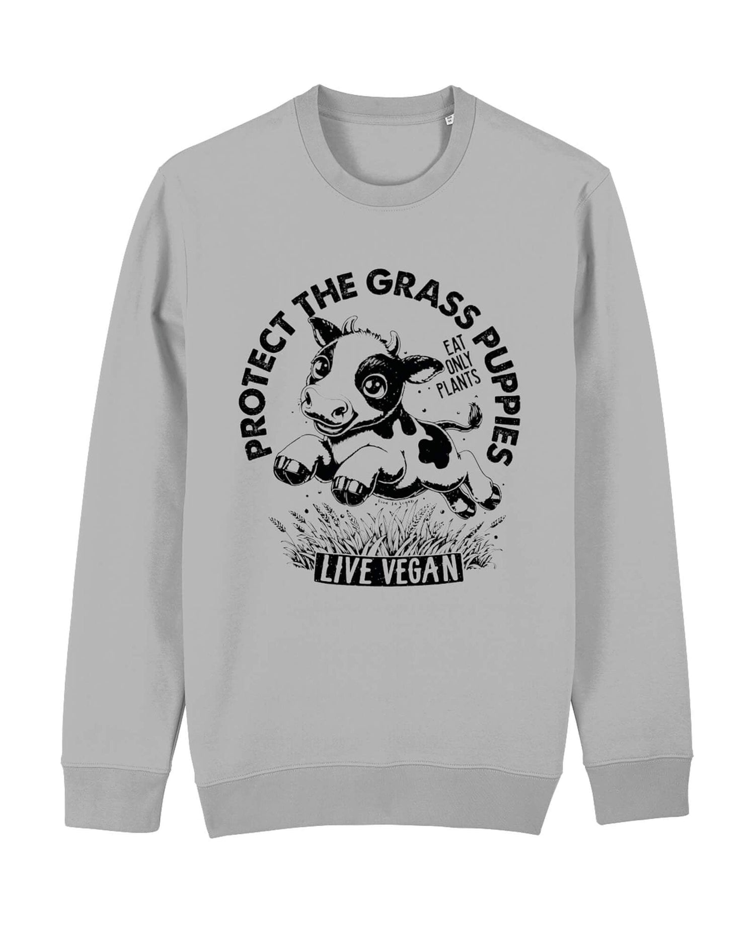Flat lay unisex sweatshirt with crew neck, inset sleeves , torso print &