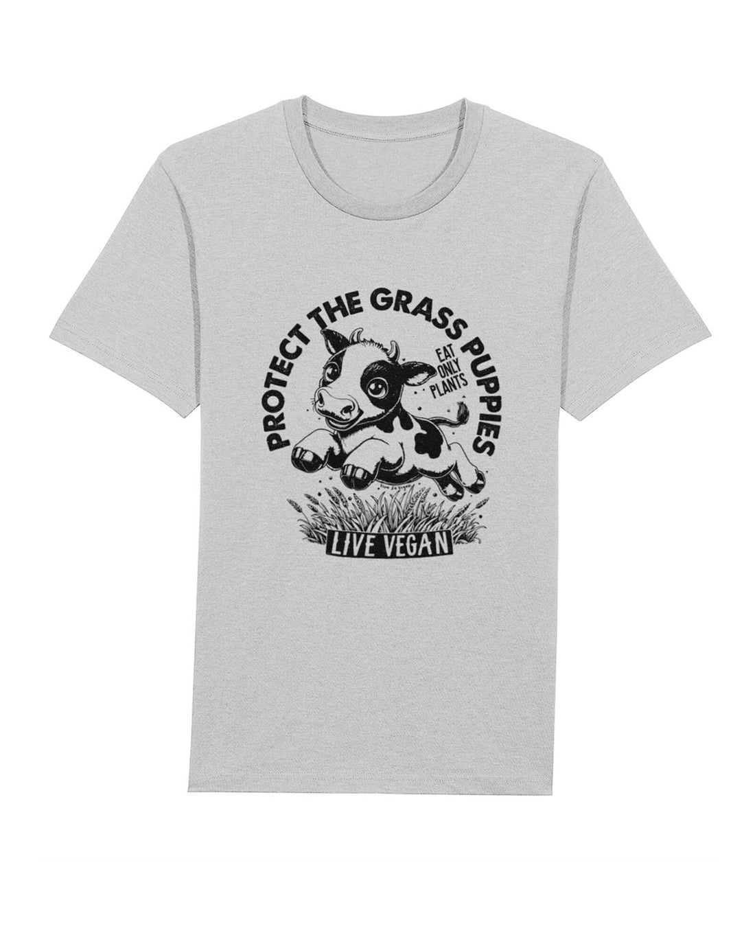 Flat lay unisex tshirt with crew neck, inset sleeves , torso print &