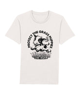 Flat lay unisex tshirt with crew neck, inset sleeves , torso print &
