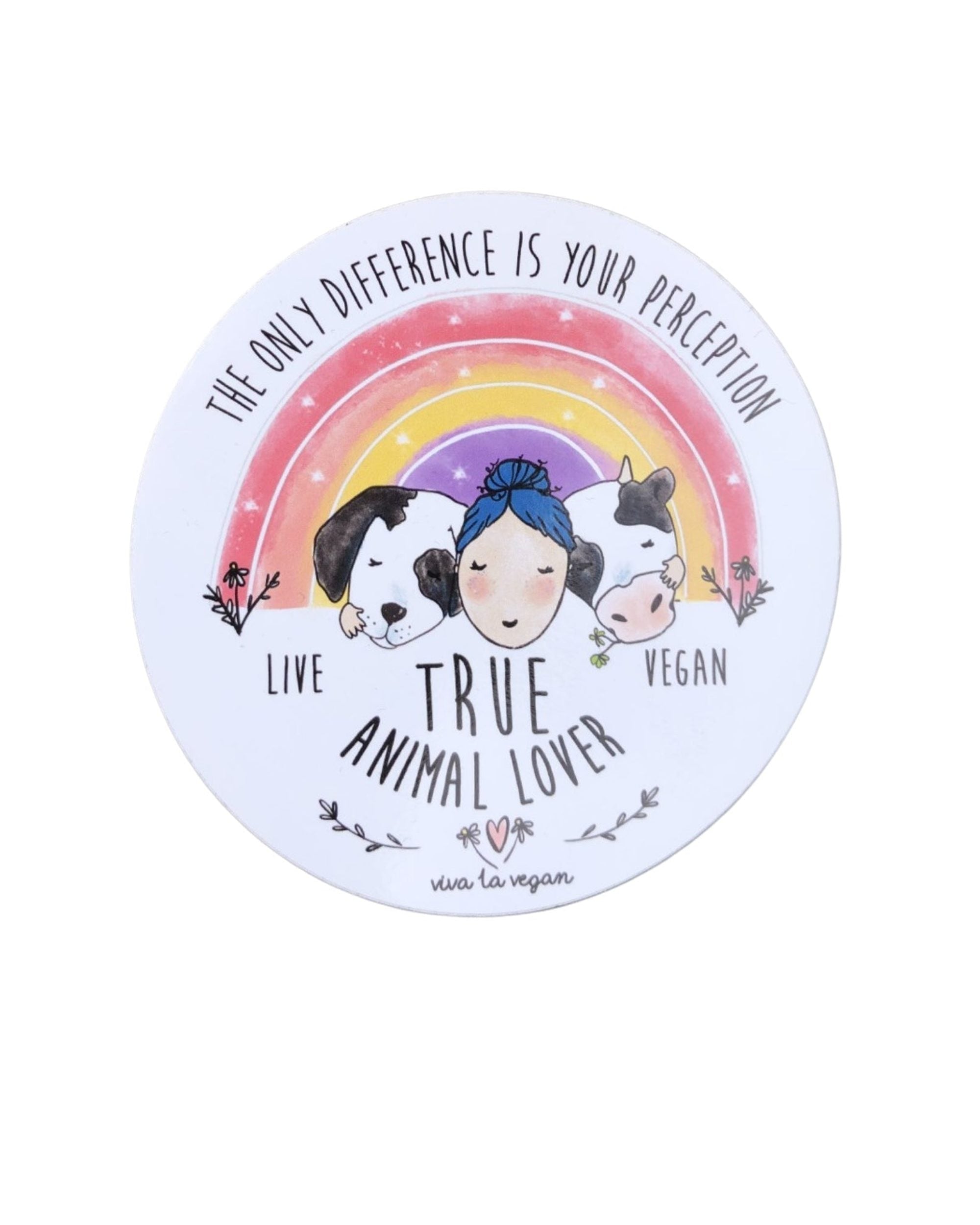 Vinyl Vegan Sticker - Animal Lover