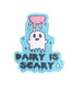 Vinyl Vegan Sticker - Dairy Is Scary by eco ethical brand Viva La Vegan
