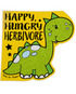 Vinyl Vegan Sticker - Happy Hungry Herbivore