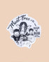 Vinyl Sticker Meat-free is the new rock n roll